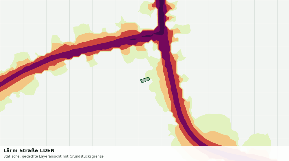 Statische Kartenansicht: Lärm Straße LDEN