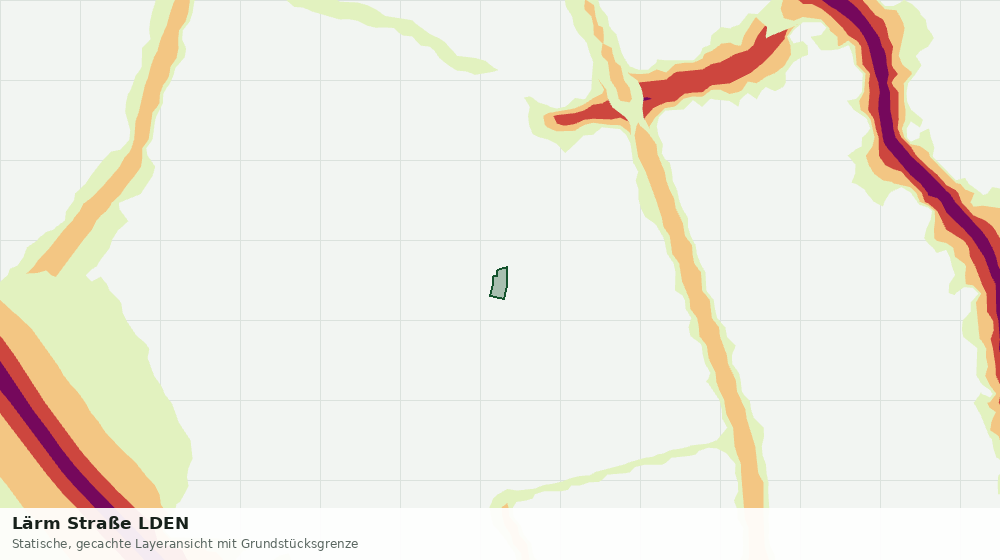 Statische Kartenansicht: Lärm Straße LDEN