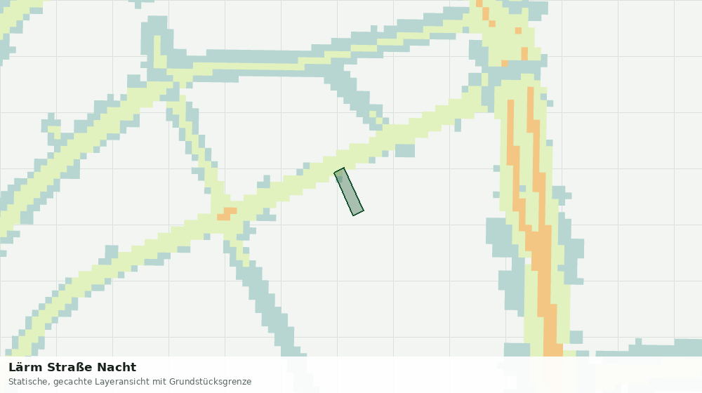 Statische Kartenansicht: Lärm Straße Nacht