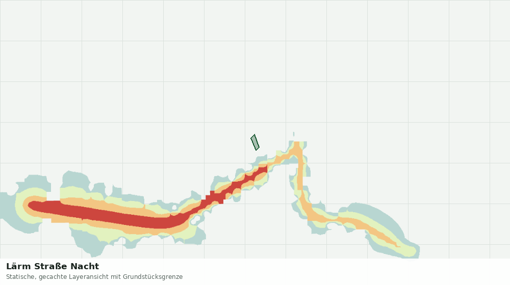 Statische Kartenansicht: Lärm Straße Nacht