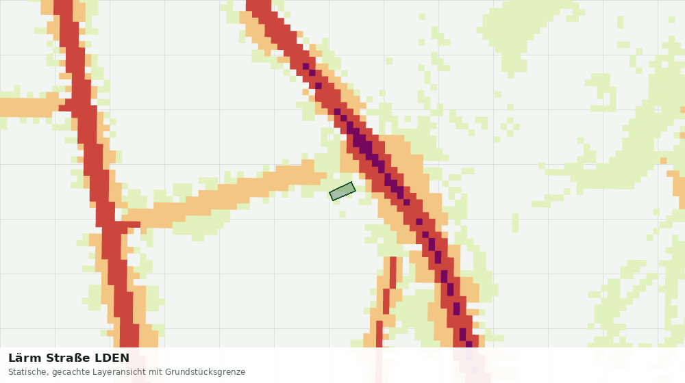 Statische Kartenansicht: Lärm Straße LDEN