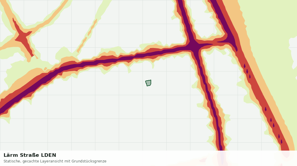 Statische Kartenansicht: Lärm Straße LDEN