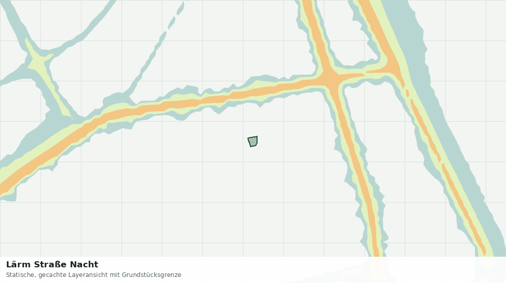Statische Kartenansicht: Lärm Straße Nacht