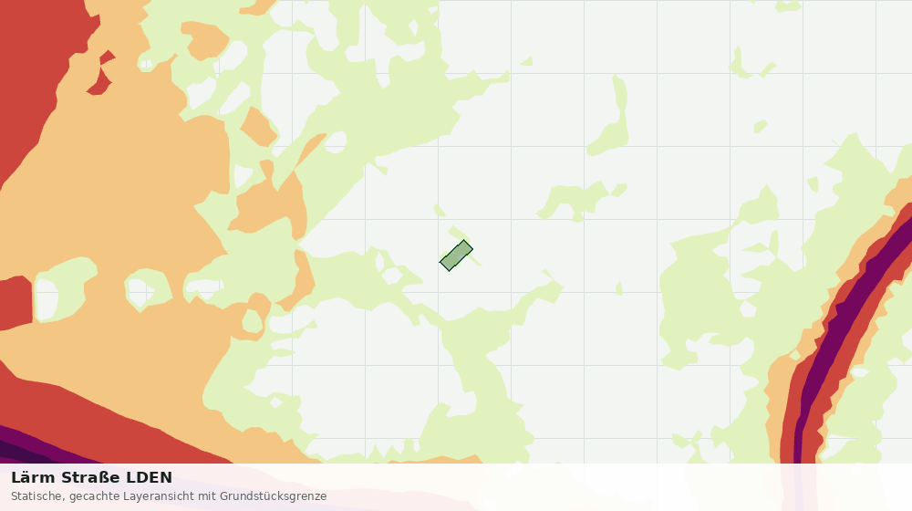 Statische Kartenansicht: Lärm Straße LDEN