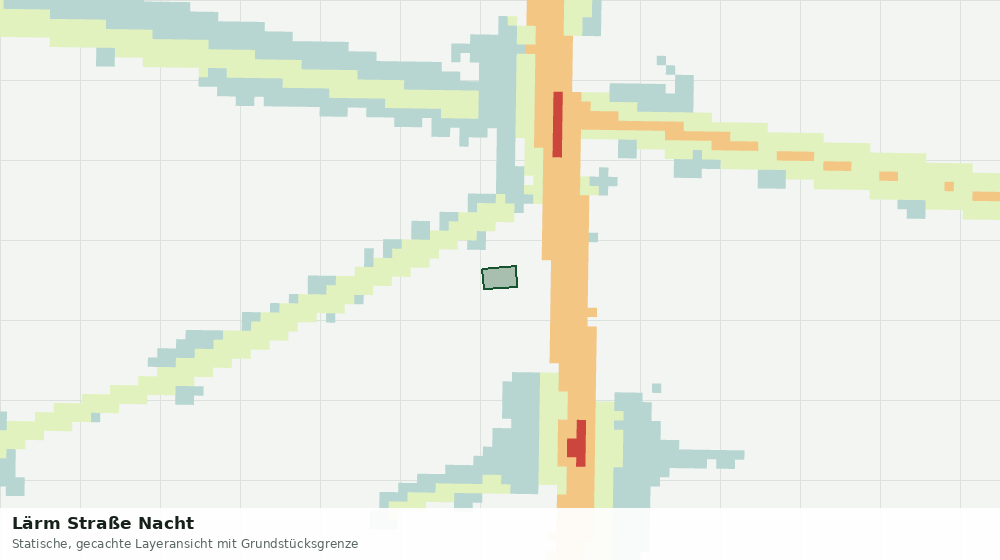 Statische Kartenansicht: Lärm Straße Nacht