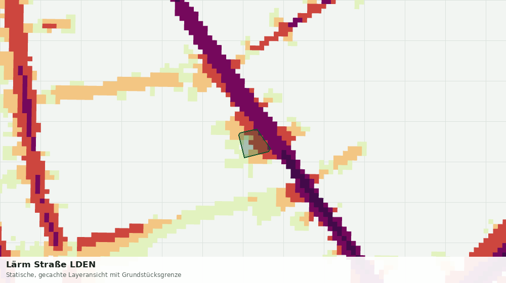 Statische Kartenansicht: Lärm Straße LDEN