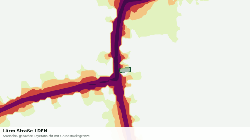 Statische Kartenansicht: Lärm Straße LDEN