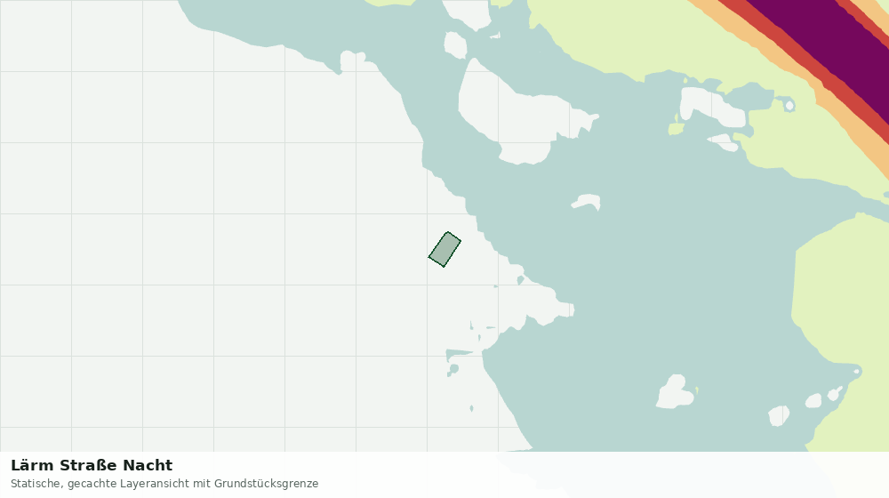 Statische Kartenansicht: Lärm Straße Nacht