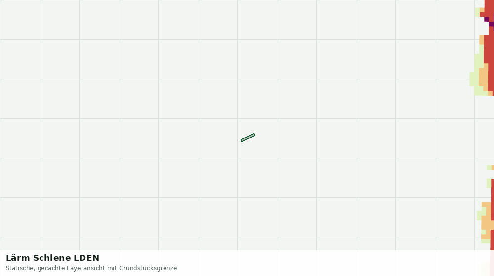 Statische Kartenansicht: Lärm Schiene LDEN