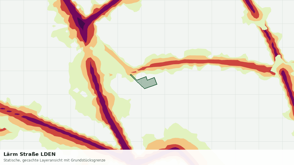 Statische Kartenansicht: Lärm Straße LDEN