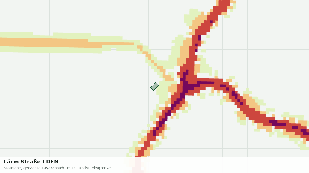 Statische Kartenansicht: Lärm Straße LDEN