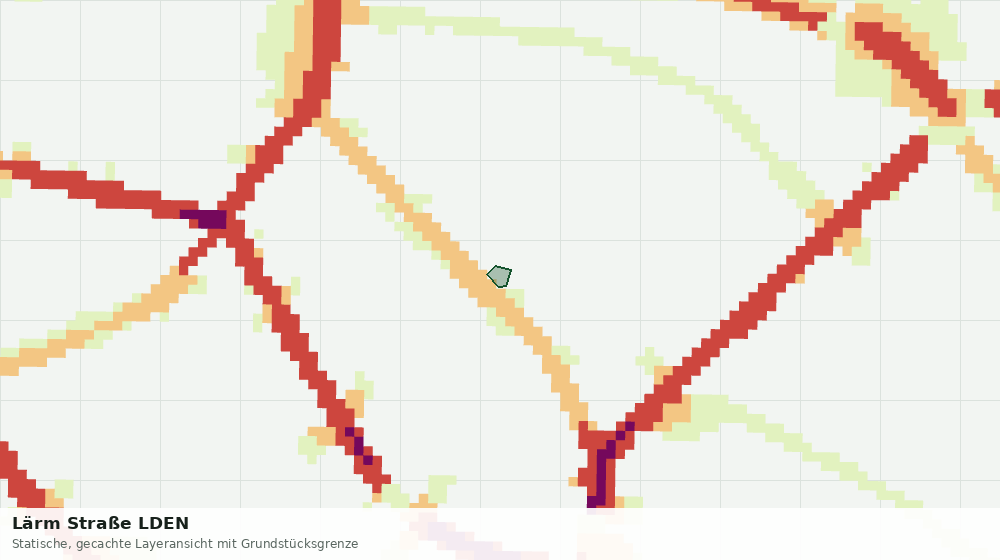 Statische Kartenansicht: Lärm Straße LDEN