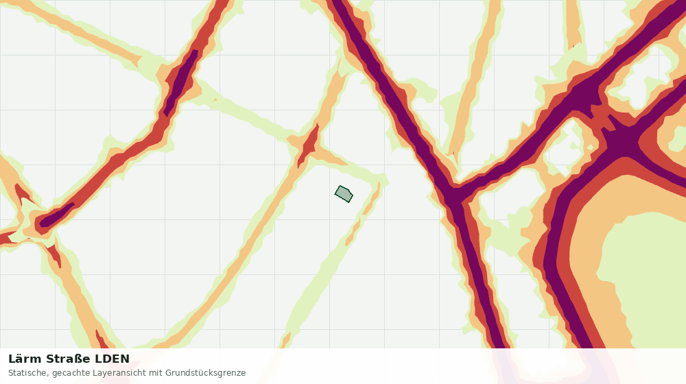 Statische Kartenansicht: Lärm Straße LDEN