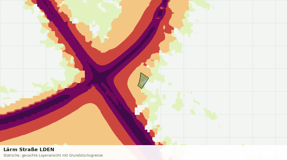 Statische Kartenansicht: Lärm Straße LDEN