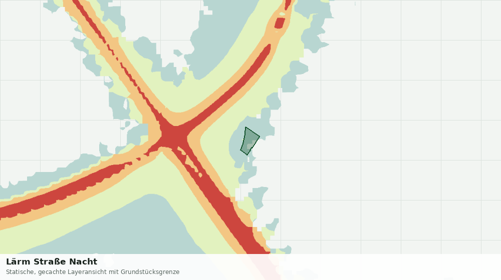 Statische Kartenansicht: Lärm Straße Nacht