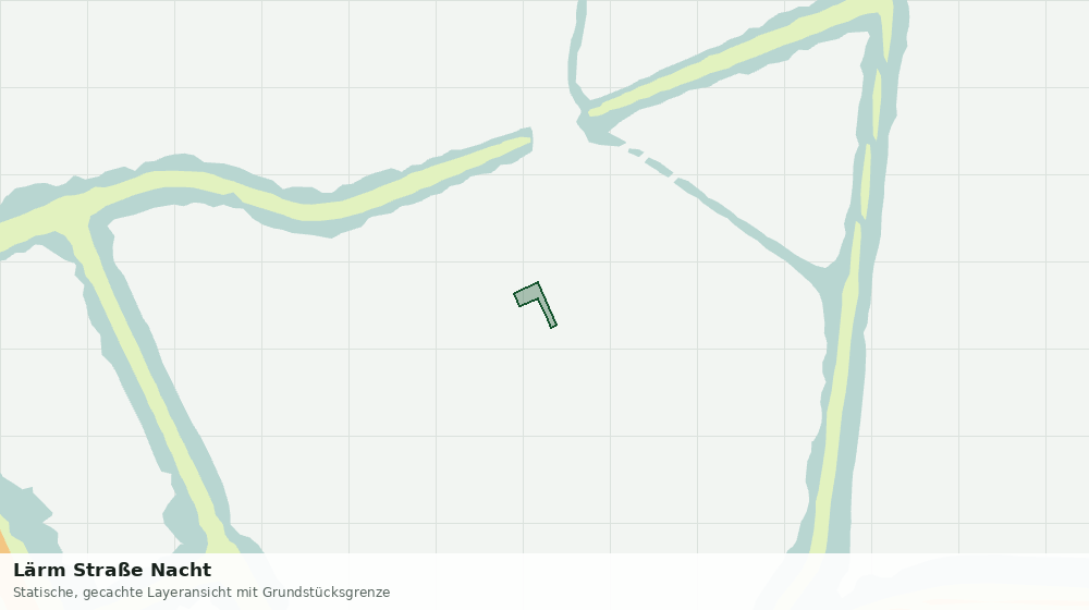 Statische Kartenansicht: Lärm Straße Nacht