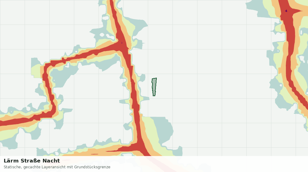 Statische Kartenansicht: Lärm Straße Nacht
