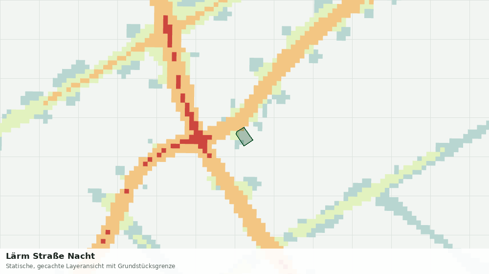 Statische Kartenansicht: Lärm Straße Nacht