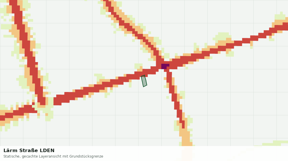 Statische Kartenansicht: Lärm Straße LDEN