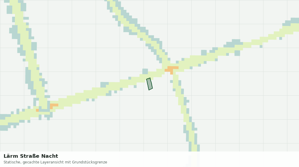 Statische Kartenansicht: Lärm Straße Nacht
