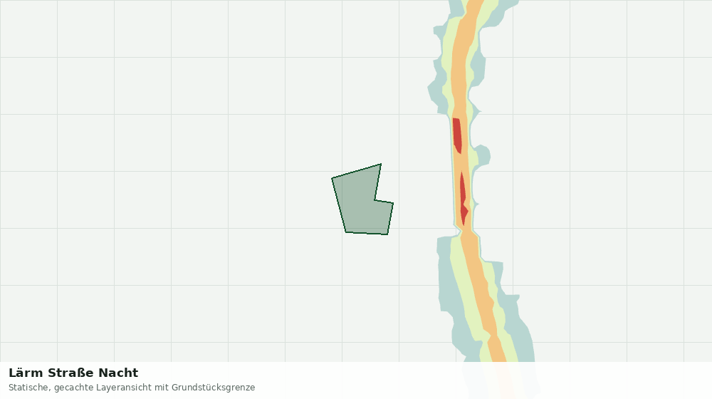 Statische Kartenansicht: Lärm Straße Nacht
