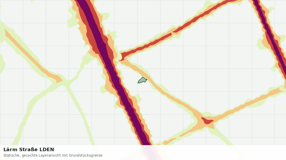 Statische Kartenansicht: Lärm Straße LDEN