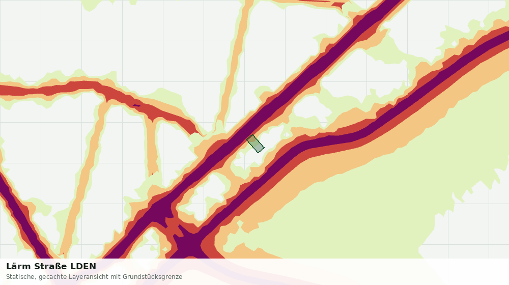 Statische Kartenansicht: Lärm Straße LDEN