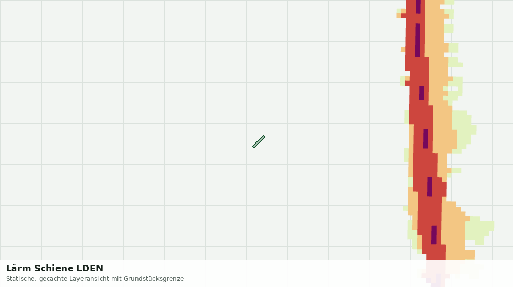 Statische Kartenansicht: Lärm Schiene LDEN