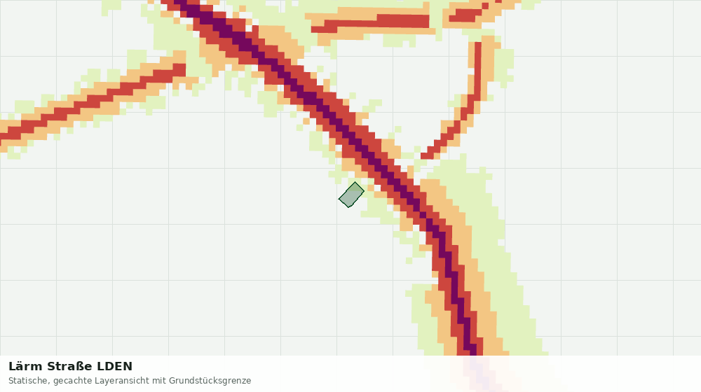 Statische Kartenansicht: Lärm Straße LDEN