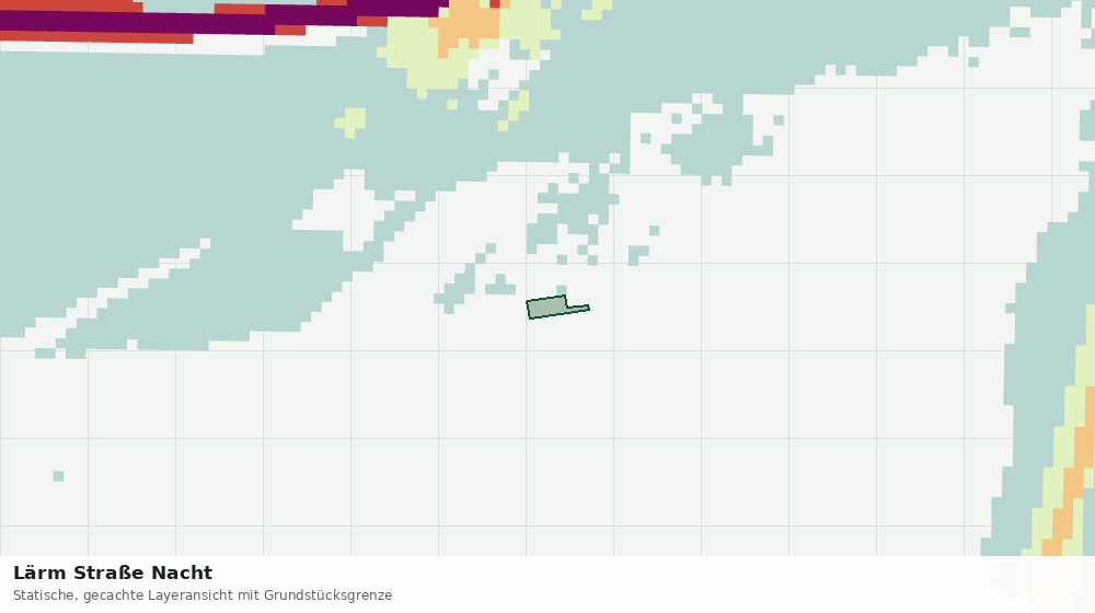 Statische Kartenansicht: Lärm Straße Nacht