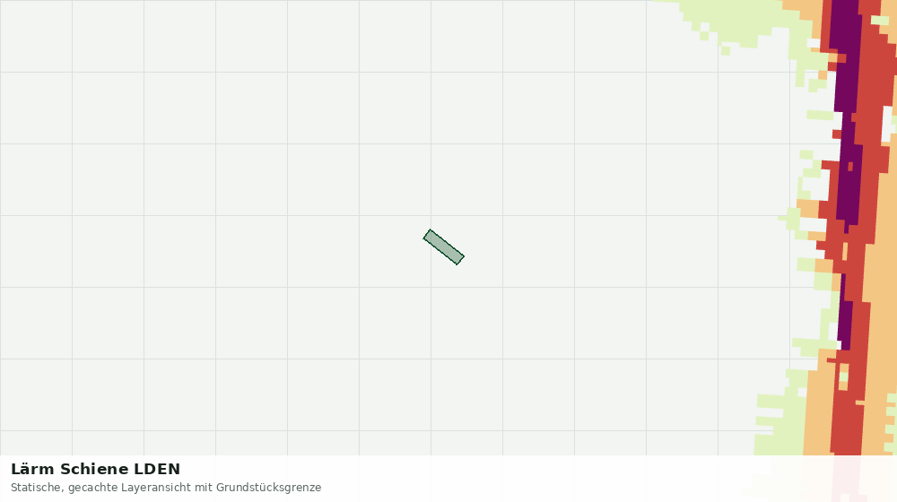 Statische Kartenansicht: Lärm Schiene LDEN