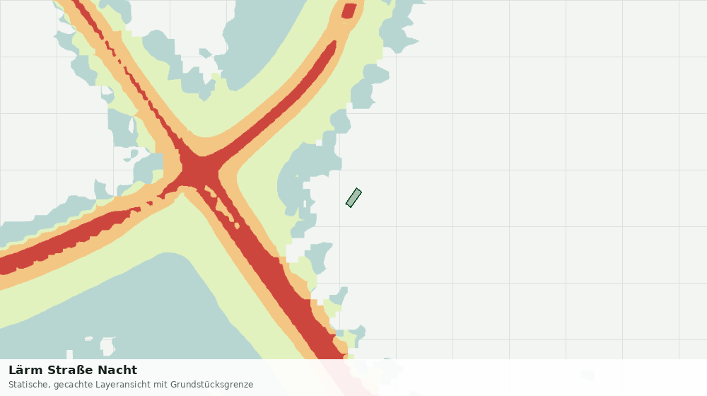 Statische Kartenansicht: Lärm Straße Nacht