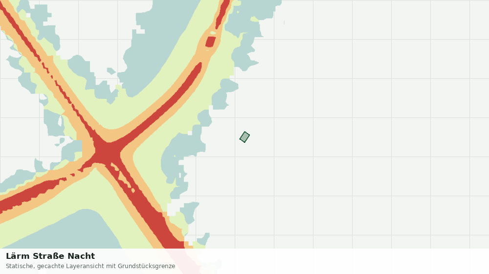 Statische Kartenansicht: Lärm Straße Nacht