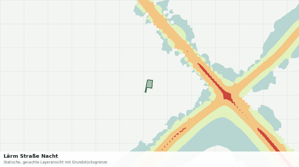 Statische Kartenansicht: Lärm Straße Nacht