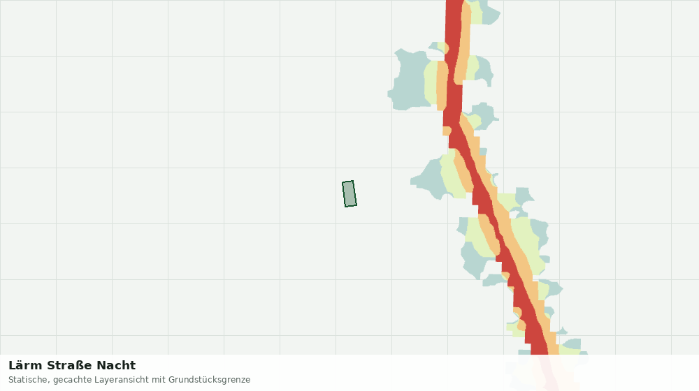 Statische Kartenansicht: Lärm Straße Nacht
