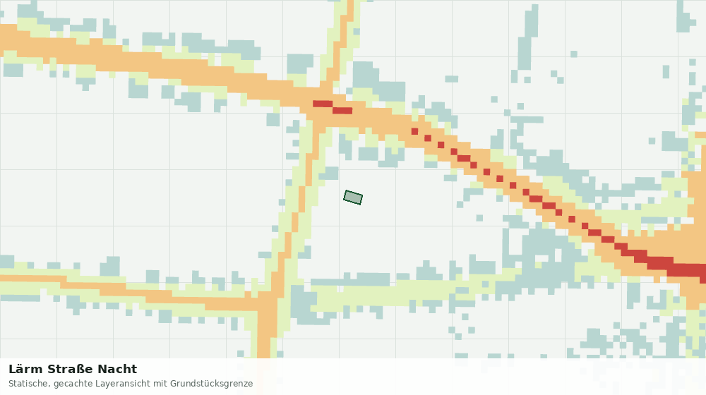 Statische Kartenansicht: Lärm Straße Nacht