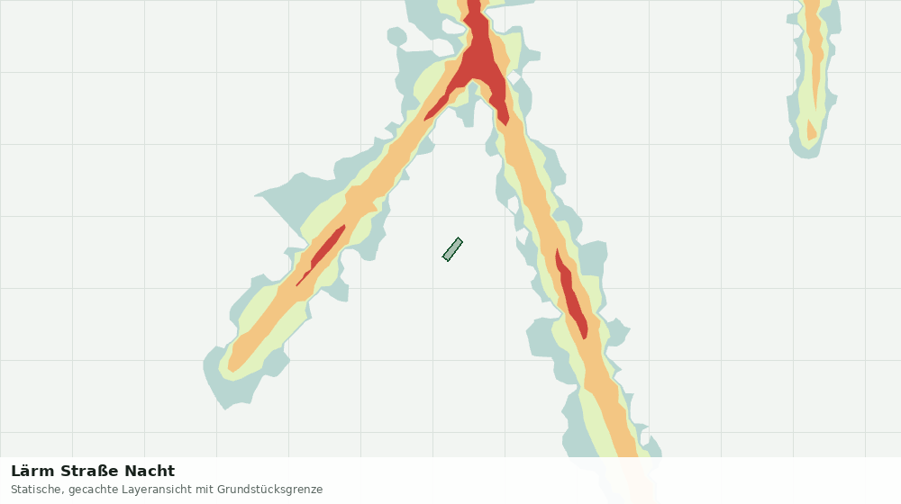 Statische Kartenansicht: Lärm Straße Nacht