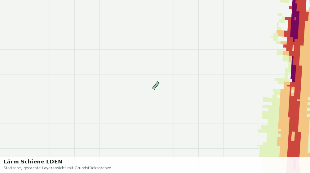 Statische Kartenansicht: Lärm Schiene LDEN