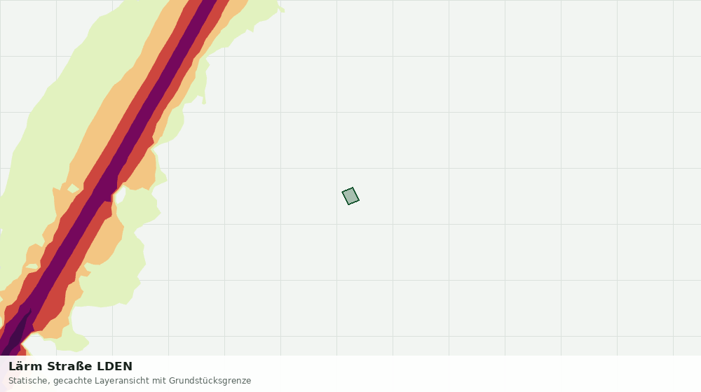Statische Kartenansicht: Lärm Straße LDEN