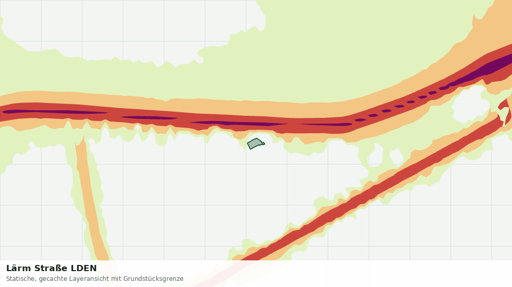 Statische Kartenansicht: Lärm Straße LDEN