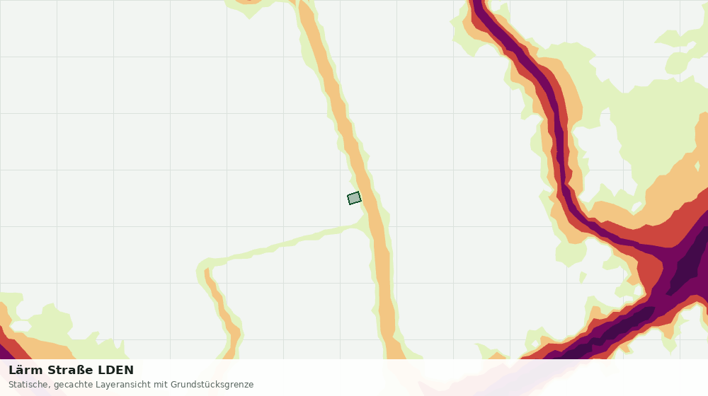 Statische Kartenansicht: Lärm Straße LDEN