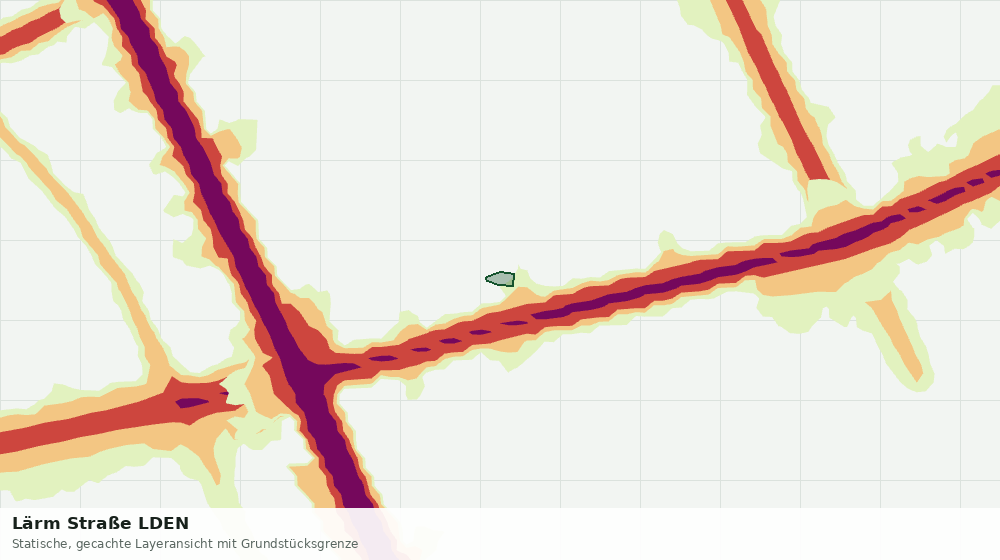 Statische Kartenansicht: Lärm Straße LDEN