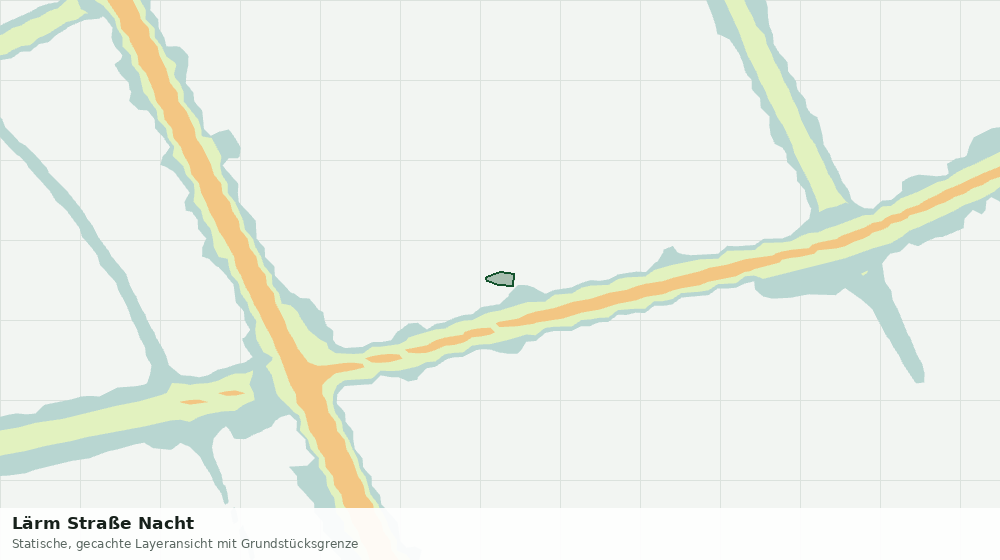Statische Kartenansicht: Lärm Straße Nacht