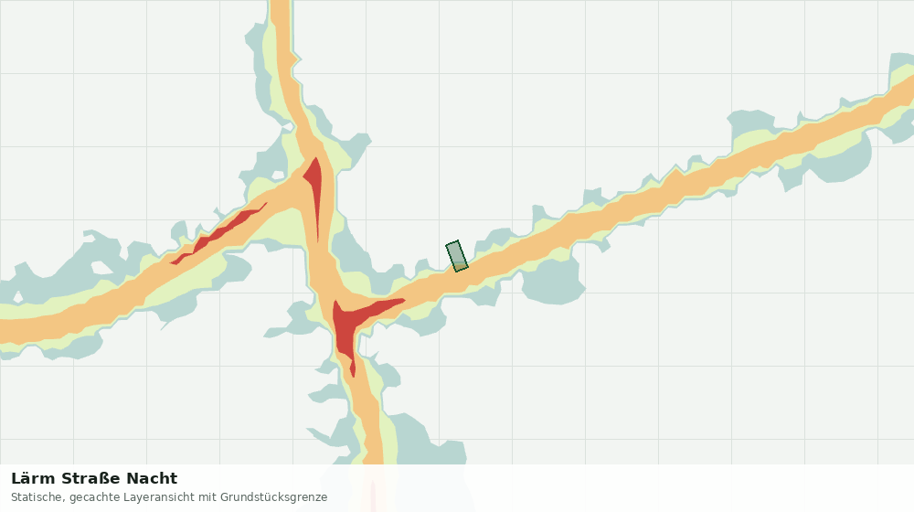 Statische Kartenansicht: Lärm Straße Nacht