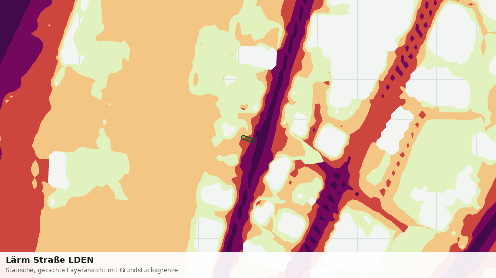 Statische Kartenansicht: Lärm Straße LDEN