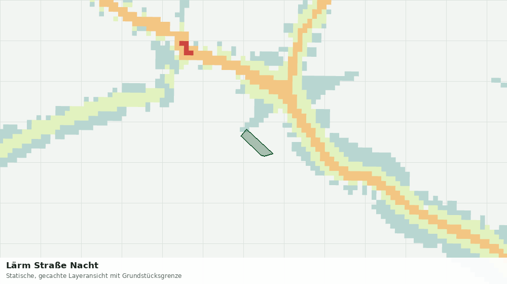 Statische Kartenansicht: Lärm Straße Nacht
