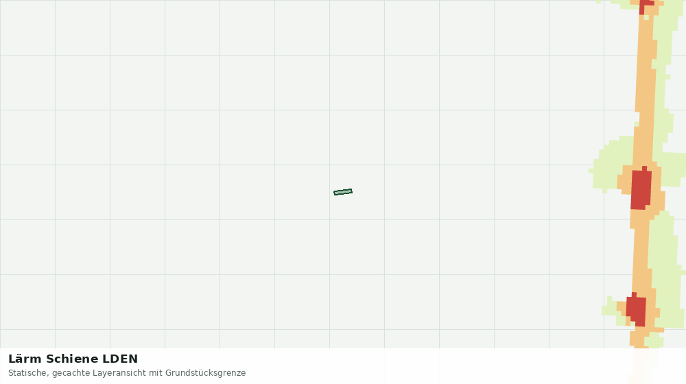 Statische Kartenansicht: Lärm Schiene LDEN