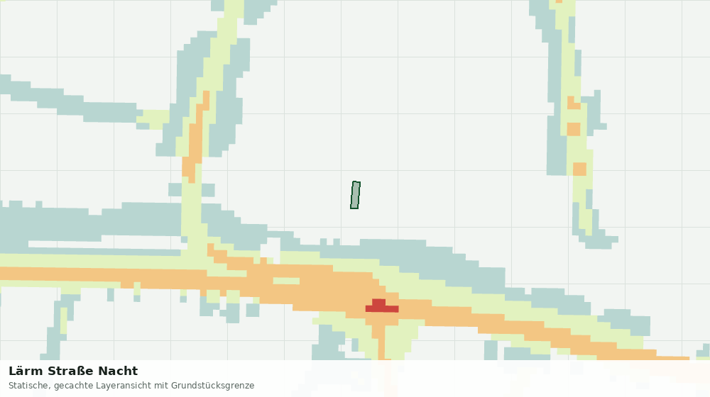 Statische Kartenansicht: Lärm Straße Nacht