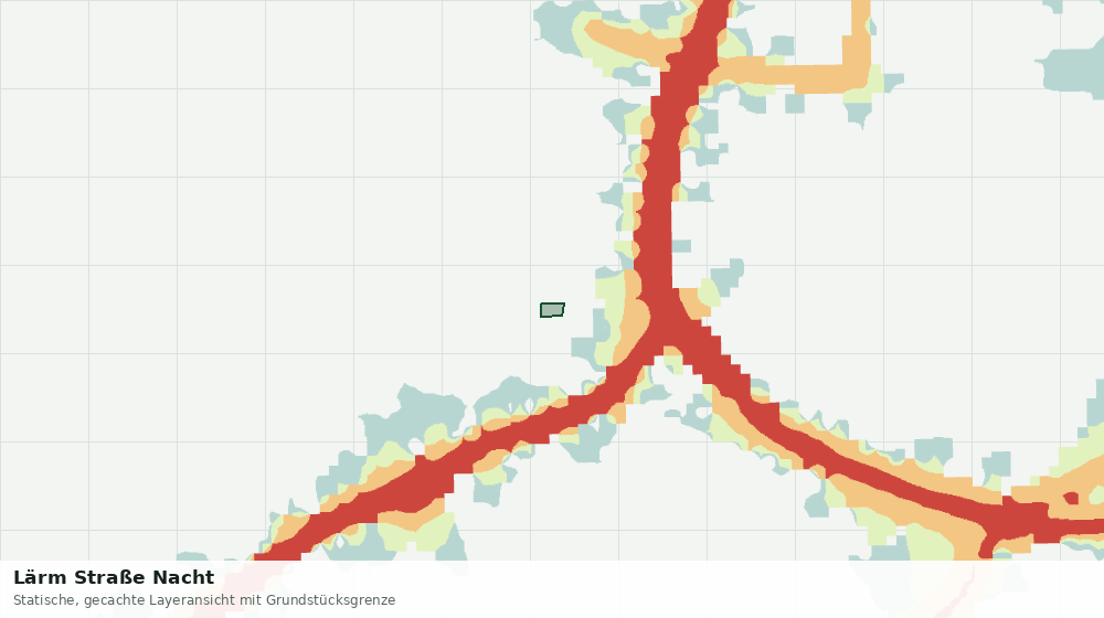Statische Kartenansicht: Lärm Straße Nacht