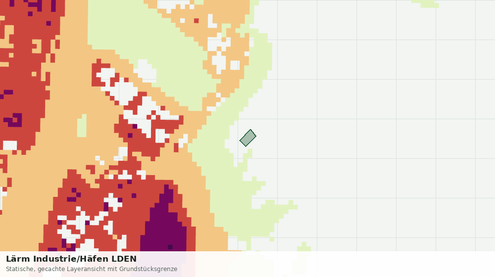 Statische Kartenansicht: Lärm Industrie/Häfen LDEN
